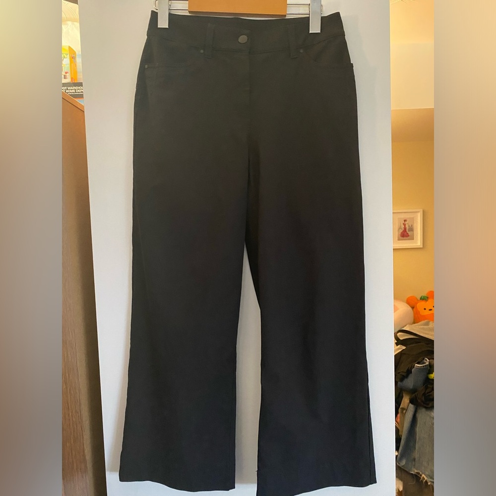☘️Lululemon Women's Black Wide-Leg Pants